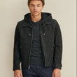 Thomas Leather Hooded Jacket