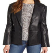 Leather Blazer Jacket