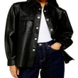 Leather Shirt Jacket