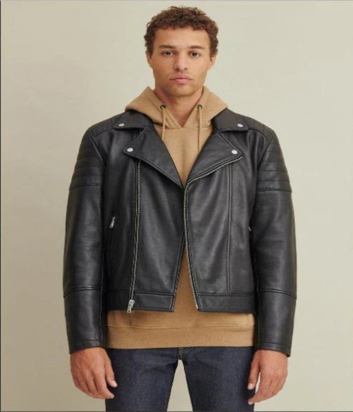 Asymmetrical Leather Jacket