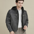 Jake Hooded Leather Jacket