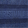 Dior Small Blue Dior Oblique Embroidered Denim Dior Book Tote