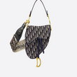 Dior Blue Oblique Saddle Bag