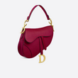 Dior Saddle Bag In Red Calfskin