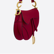 Dior Saddle Bag In Red Calfskin