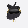 Dior Mini Saddle Bag In Black Calfskin