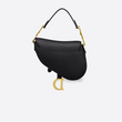 Dior Mini Saddle Bag In Black Calfskin
