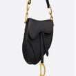 Dior Mini Saddle Bag In Black Calfskin