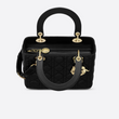 Lady Dior Lambskin Bag Black