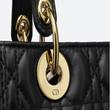 Lady Dior Lambskin Bag Black