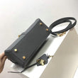 Celine Small 16 Bag In Grained Calfskin Medium Grey