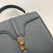Celine Small 16 Bag In Grained Calfskin Medium Grey