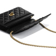 Chanel Wallet On Chain – WOC Aged Calfskin Black