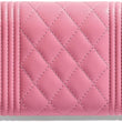 Chanel Boy Square Clutch With Chain – CWC Grained Calfskin Pink