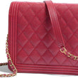Chanel Boy Square Clutch With Chain – CWC Grained Calfskin Pink
