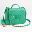 Chanel Small Vanity Case Green