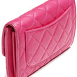 Chanel Classic Long Flap Wallet Pink