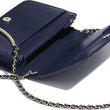 Chanel Wallet On Chain – WOC Quilted Lambskin Dark Blue Silver-Toned