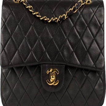 Chanel Lambskin Flap Bag Black