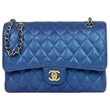 Chanel Medium Classic Flap Bag Iridescent Blue