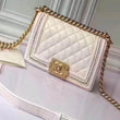 Chanel Medium Boy Handbag White