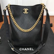 Chanel Hobo Handbag Black