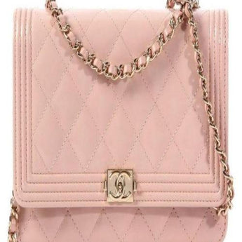 Chanel Le Boy Wallet On Chain – WOC Light Pink Caviar Gold-Toned