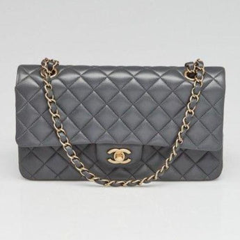 Chanel Classic Medium Handbag Grey