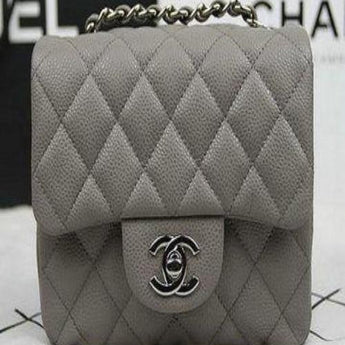 Chanel Mini Flap Bag Grey