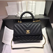 Chanel Flap Bag With Top Handle Black