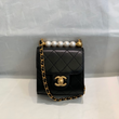 Chanel Clutch With Chain And Pearls Black