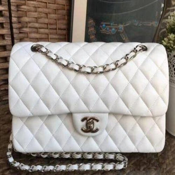 Chanel Classic Medium Handbag White