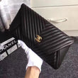 Chanel Reversed Clutch Black