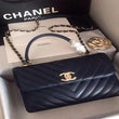 Chanel Flap Bag With Top Handle Black