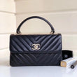 Chanel Flap Bag With Top Handle Black