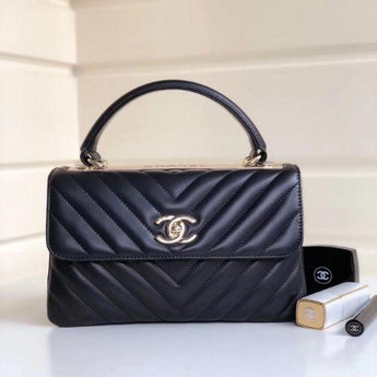 Chanel Flap Bag With Top Handle Black