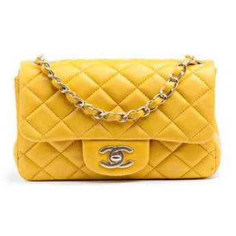 Chanel Mini Flap Bag Yellow