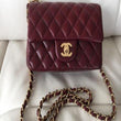 Chanel Mini Flap Bag Maroon