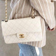 Chanel Classic Medium Handbag White Chanel Classic Medium Handbag White