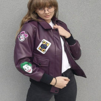 Crime Bomber Leather Jacket