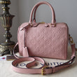 LV Speedy Bandouliere 30 Monogram Empreinte Leather Rose Poudre
