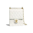 Chanel Flap Bag White Goatskin