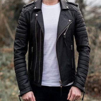 Biker Riding Real Leather Jacket