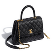 Chanel Small Flap Bag With Top Handle Black