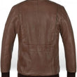 Leather brown jacket