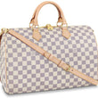 LV Speedy Bandouliere 35 Damier Azur Canvas