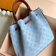 LV Girolata Handbag Mahina Bleu Horizon Pumpkin