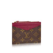 LV Zipped Card Holder Monogram Raisin Purple