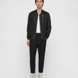 LEATHER BOMBER JACKET