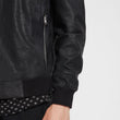 LEATHER BOMBER JACKET